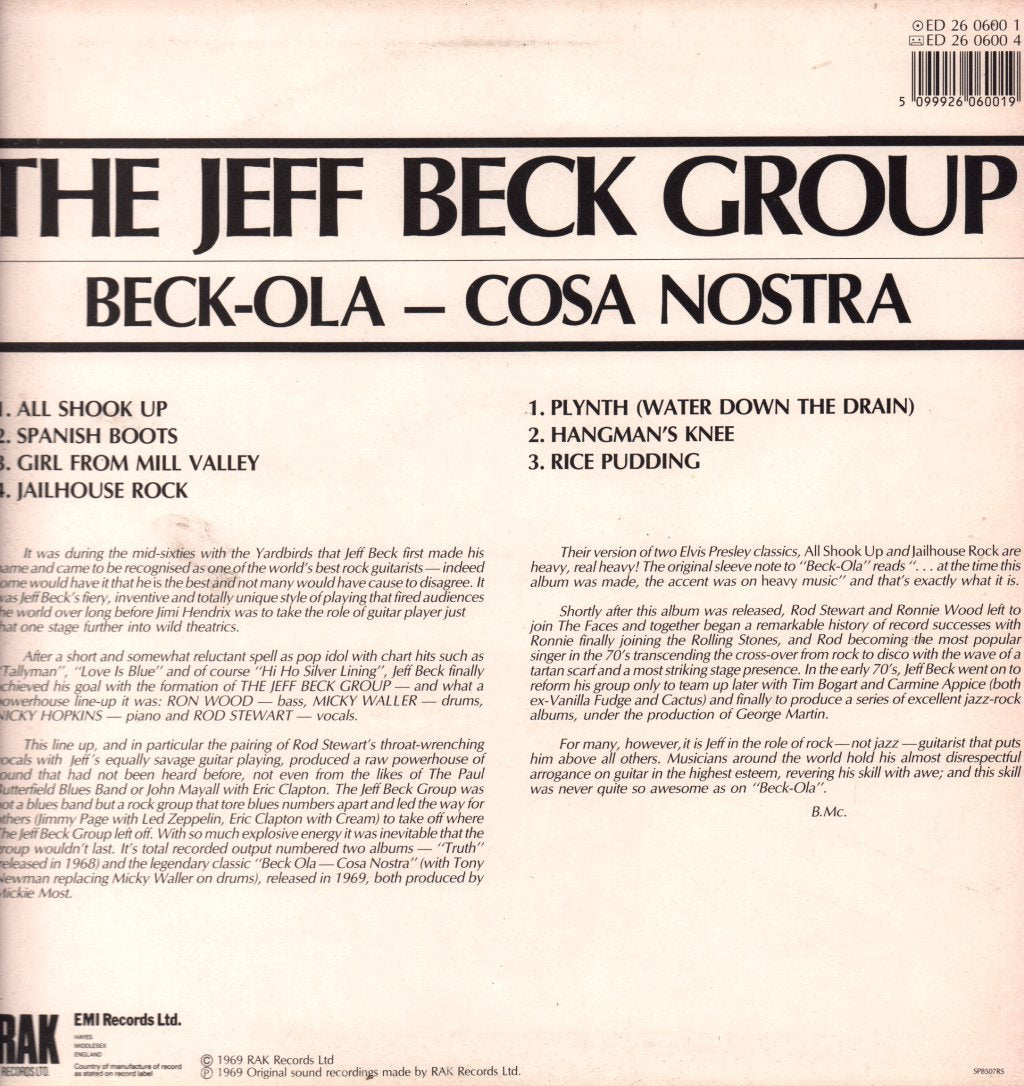 Jeff Beck Group - Beck-Ola - Lp