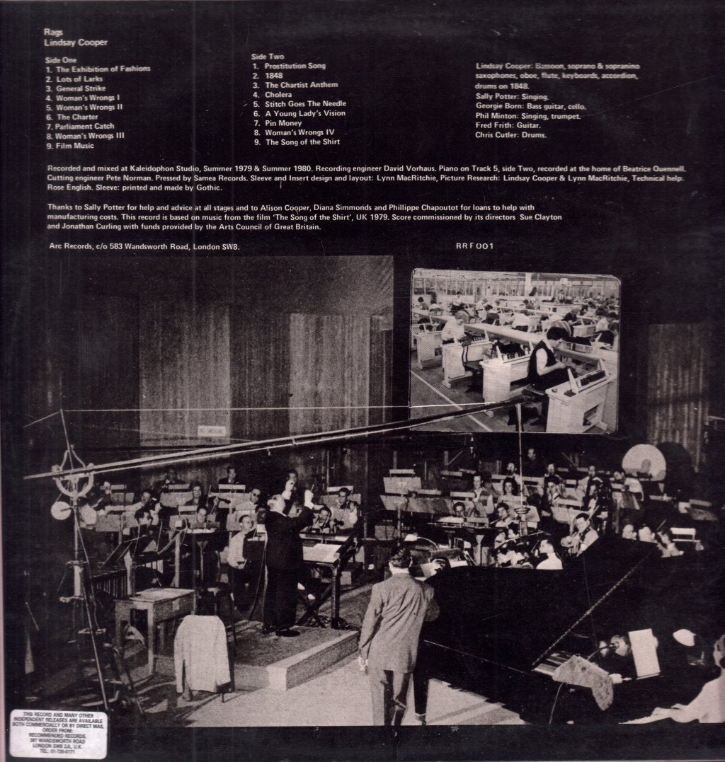 Lindsay Cooper - Rags - Lp