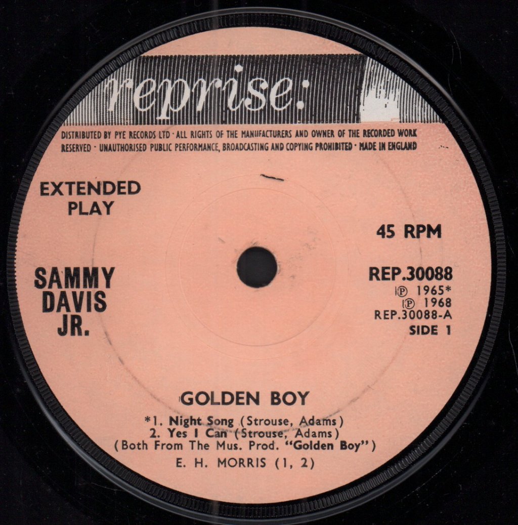 Sammy Davis Jr. - Golden Boy - 7 Inch