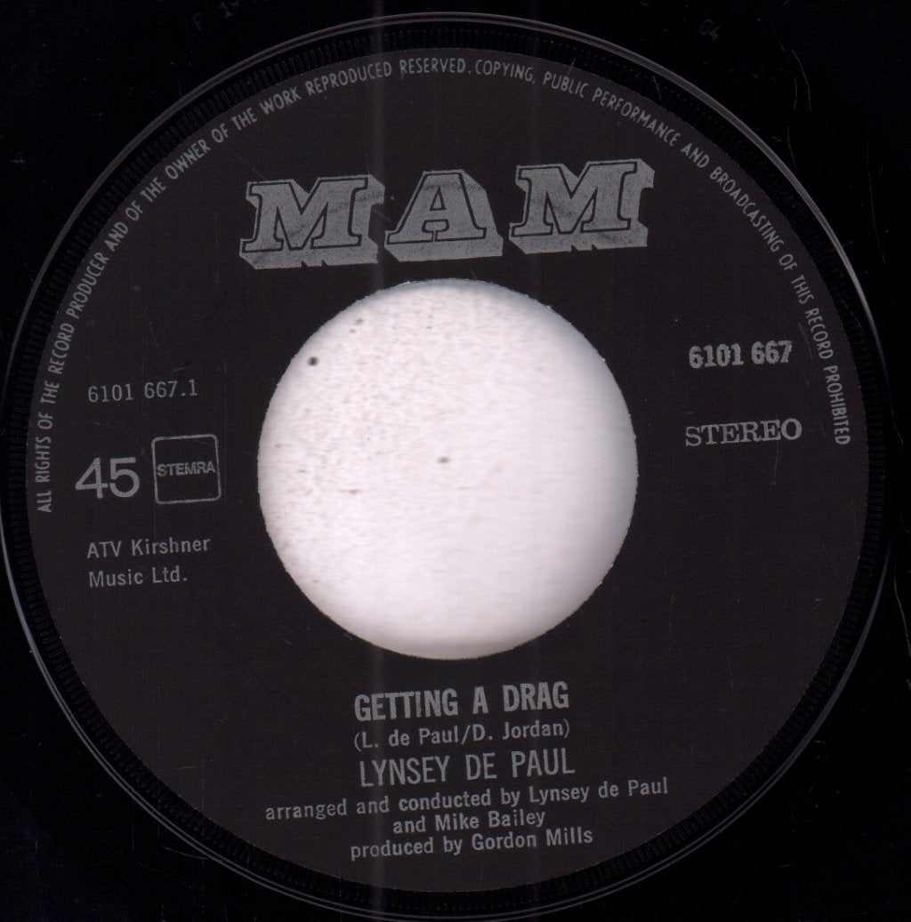 Lynsey De Paul - Getting A Drag - 7 Inch