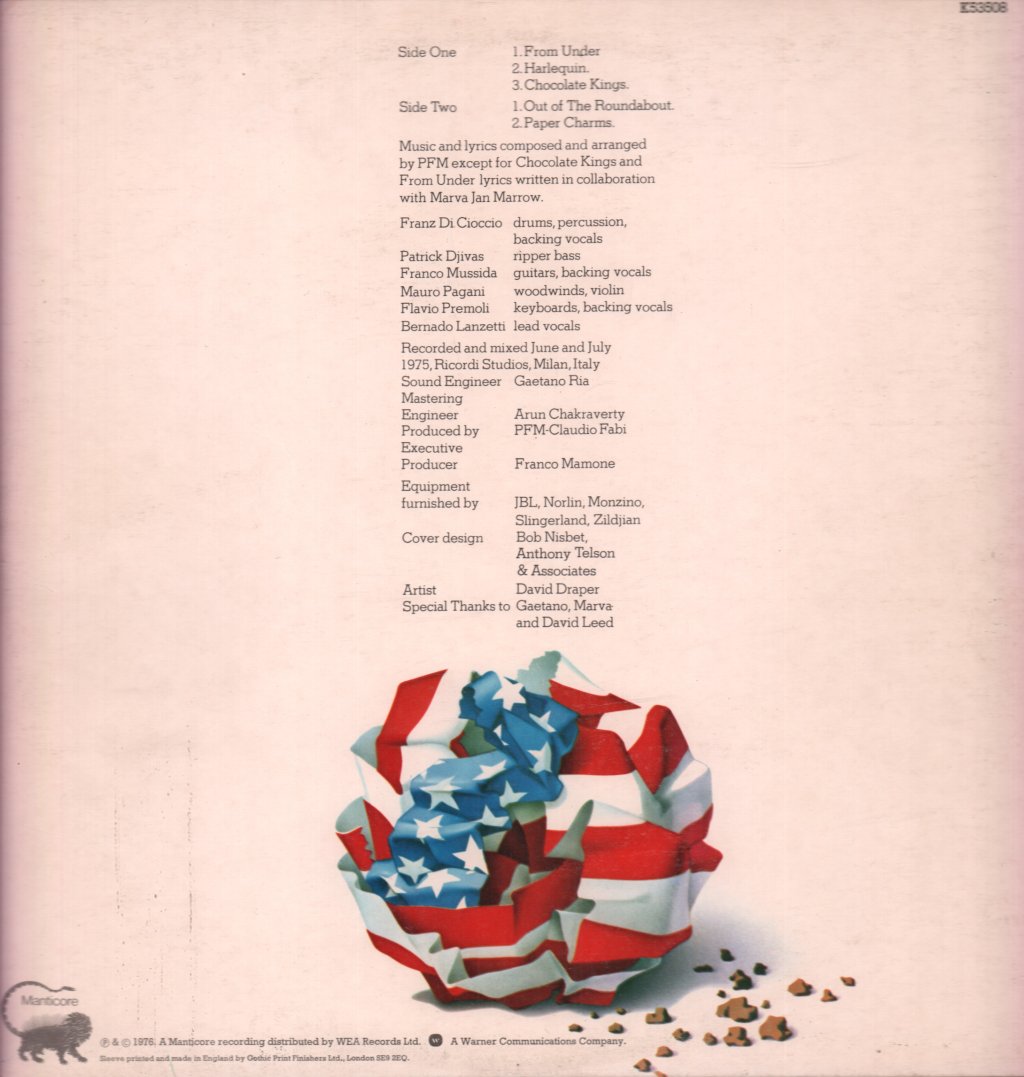 P.f.m. - Chocolate Kings - Lp