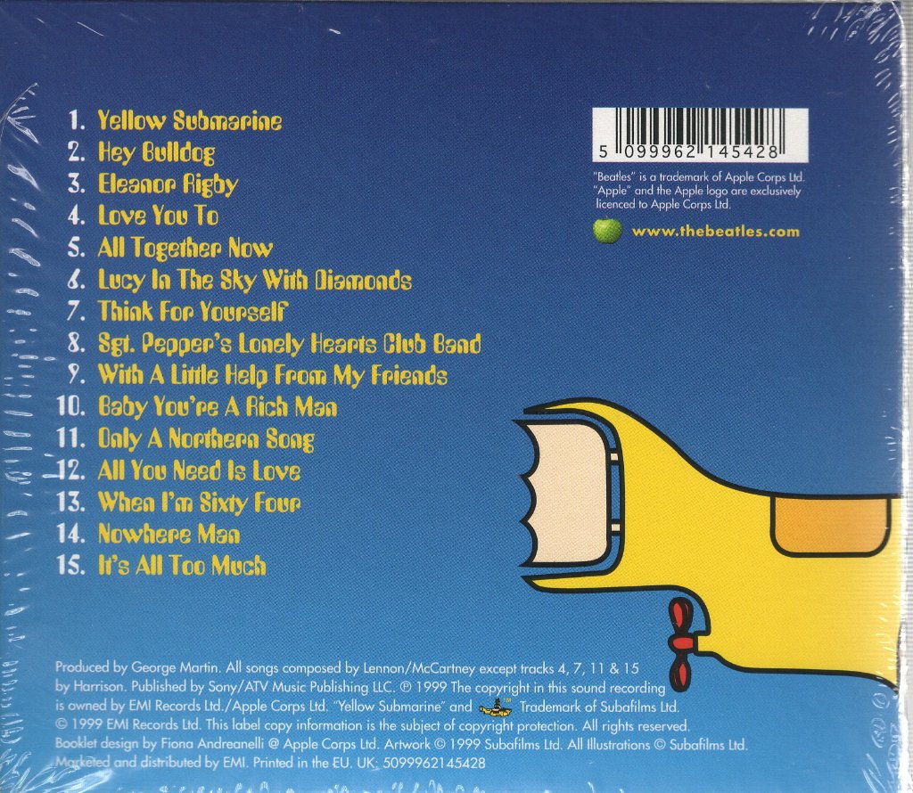 Beatles - Yellow Submarine Songtrack - Cd