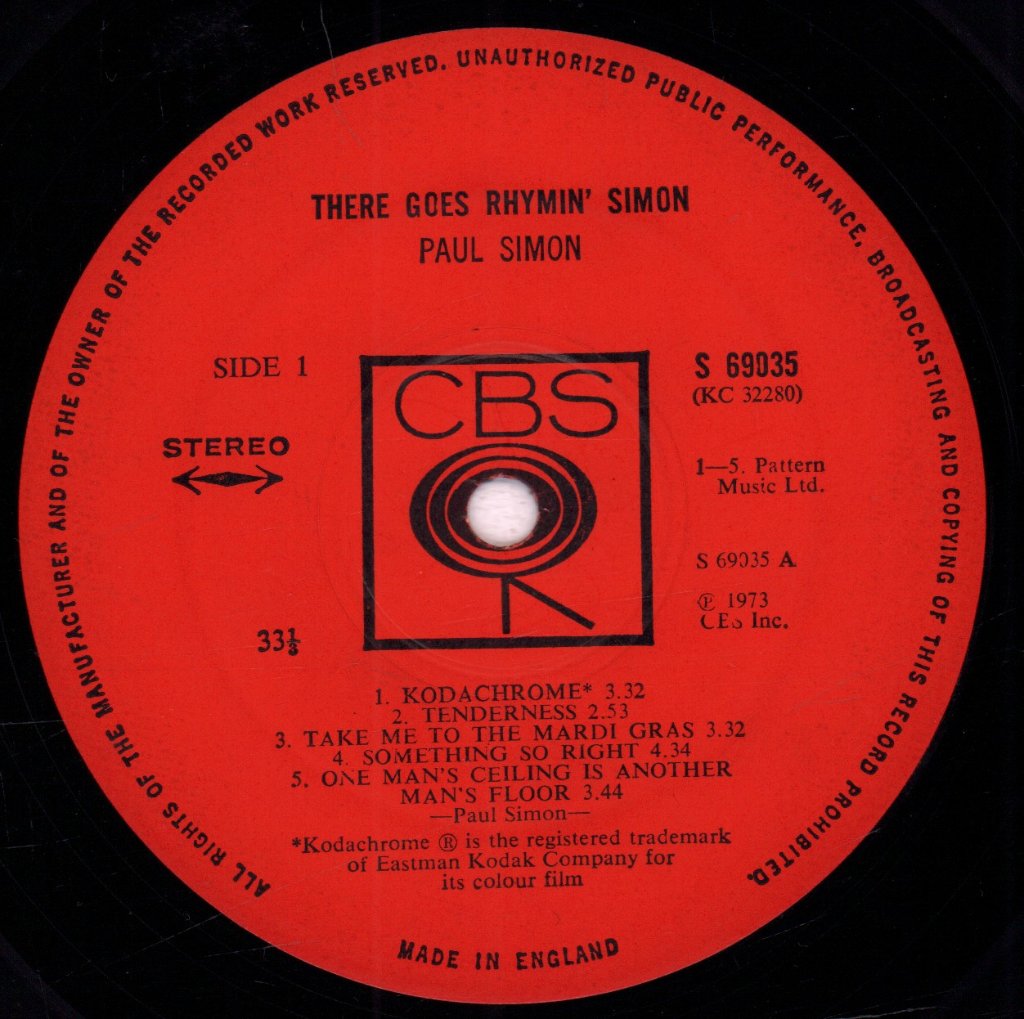 Paul Simon - There Goes Rhymin' Simon - Lp