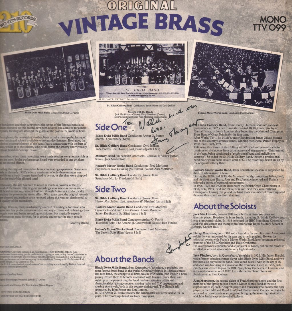 Various Artists - Original Vintage Brass - Lp