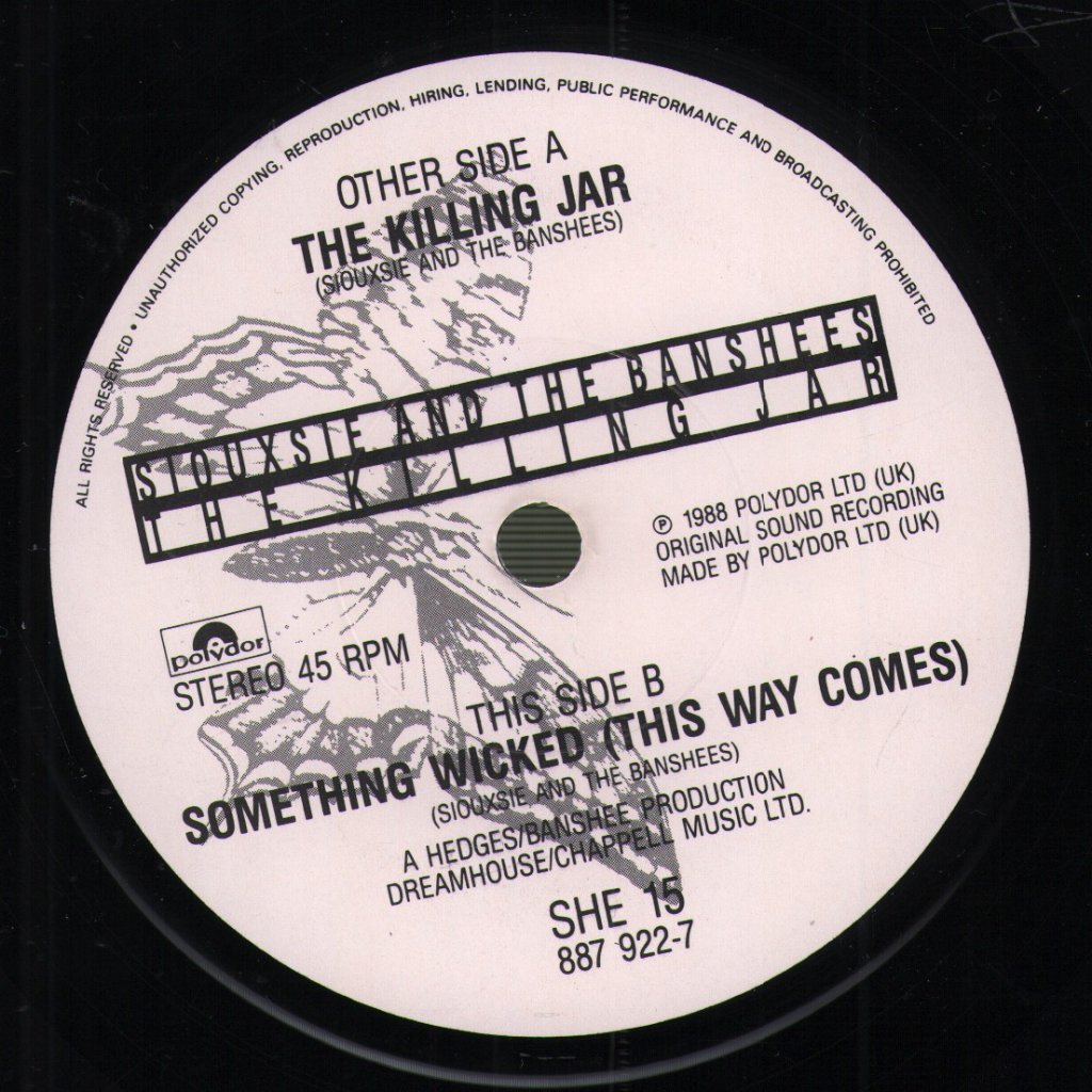 Siouxsie And The Banshees - Killing Jar - 7 Inch
