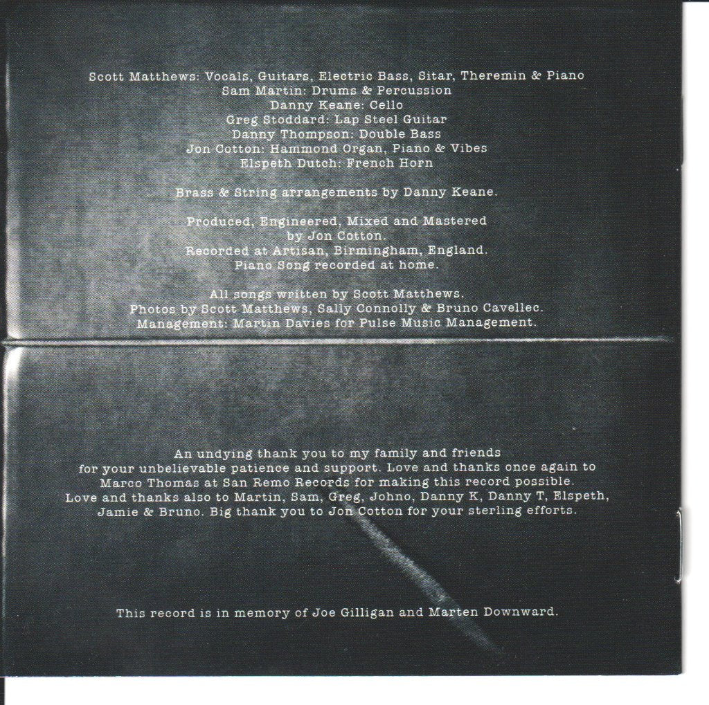 Scott Matthews - What The Night Delivers... - Cd