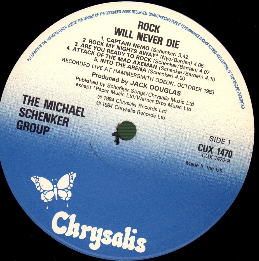 Michael Schenker Group - Rock Will Never Die - Lp