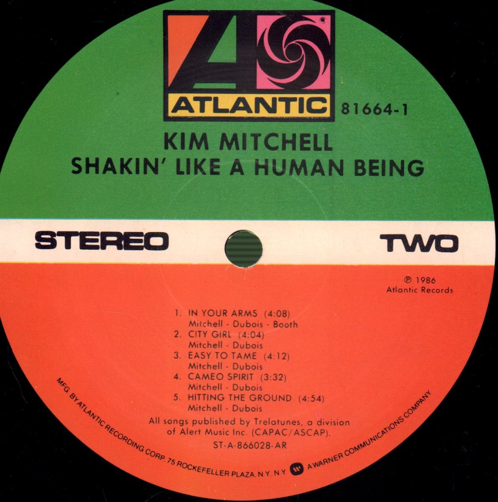 Kim Mitchell - Shakin' Like A Human Being - Lp