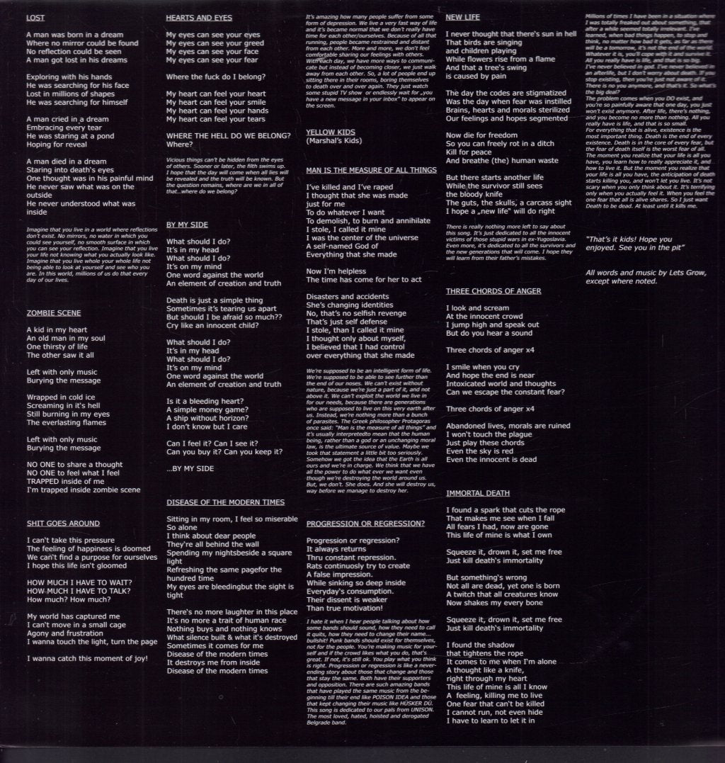 Lets Grow - Disease Of Modern Times - Lp