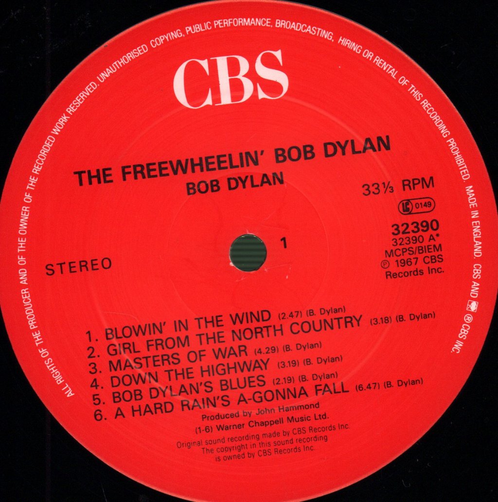 Bob Dylan - Freewheelin' Bob Dylan - Lp