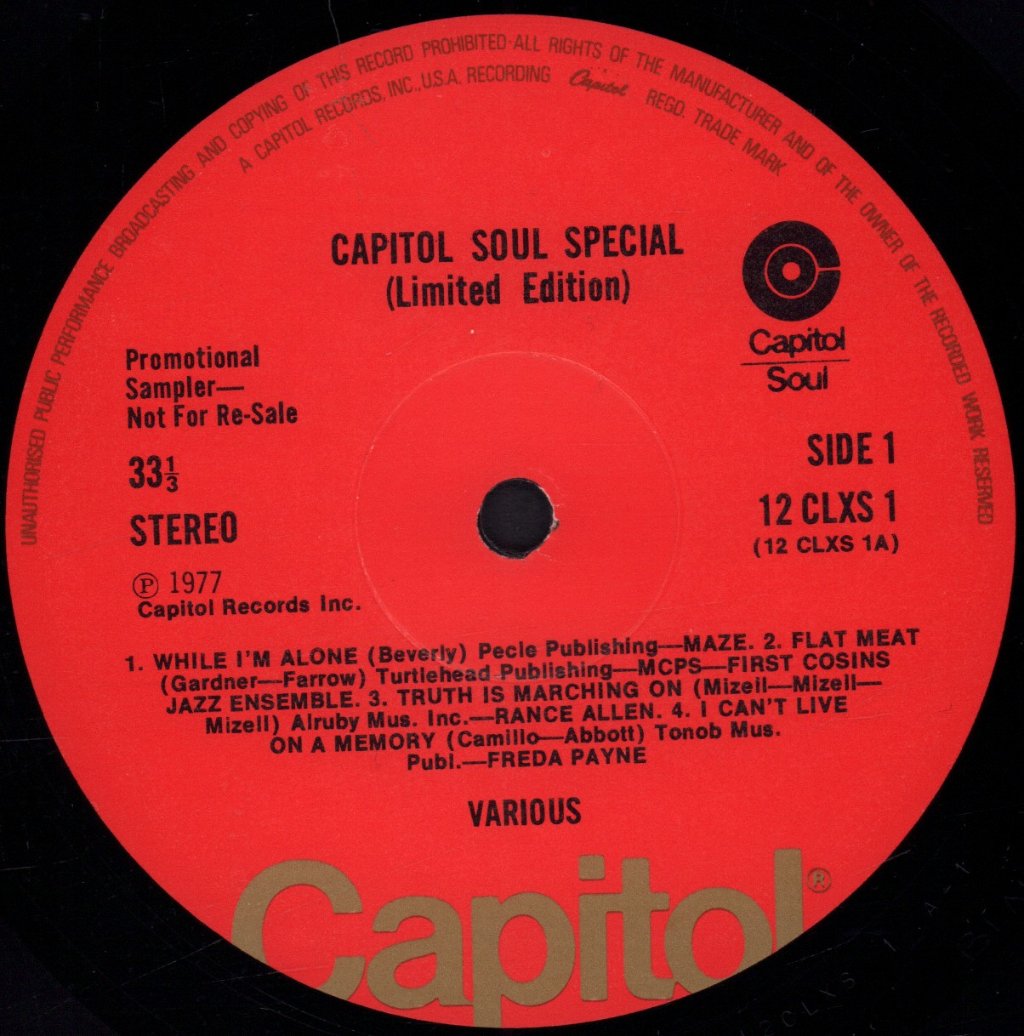 Various Artists - Capitol Soul Special - Lp