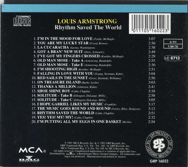Louis Armstrong - Rhythm Saved The World - Cd