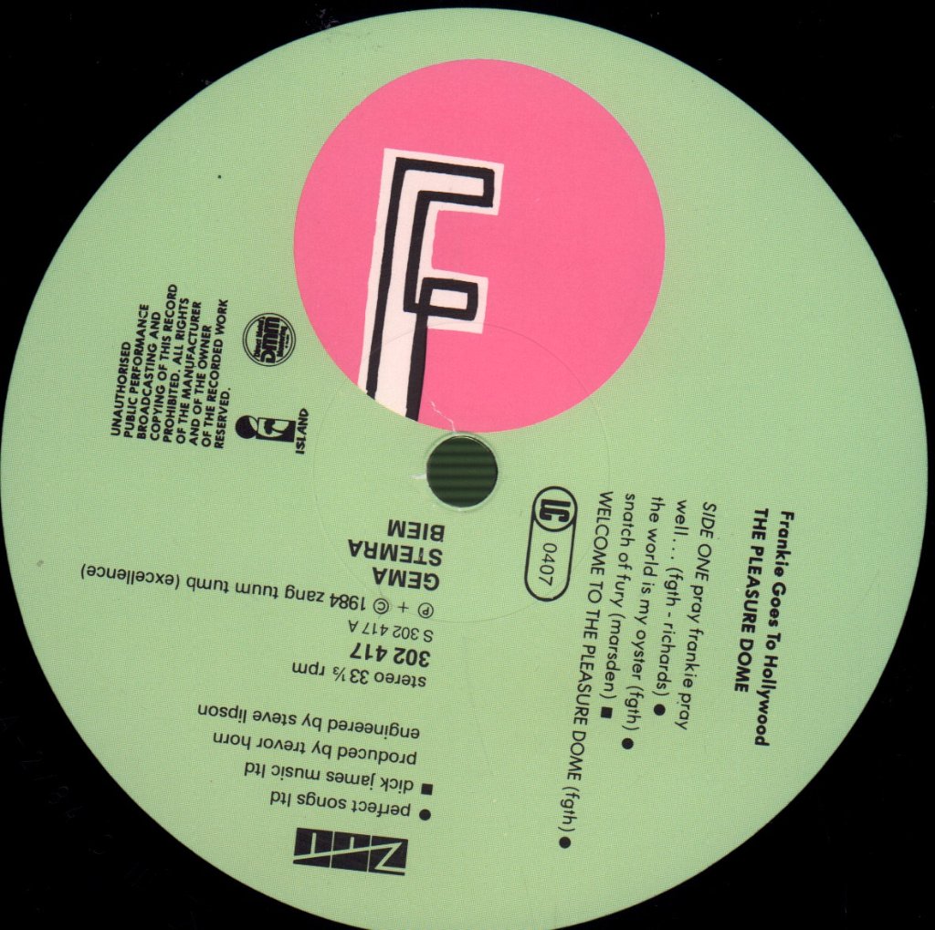 Frankie Goes To Hollywood - Welcome To The Pleasuredome - Double Lp