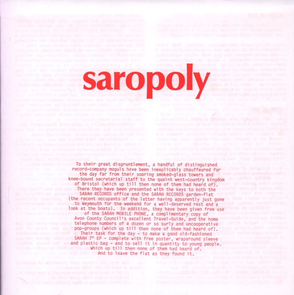 Various Artists - saropoly sarah board game - Game