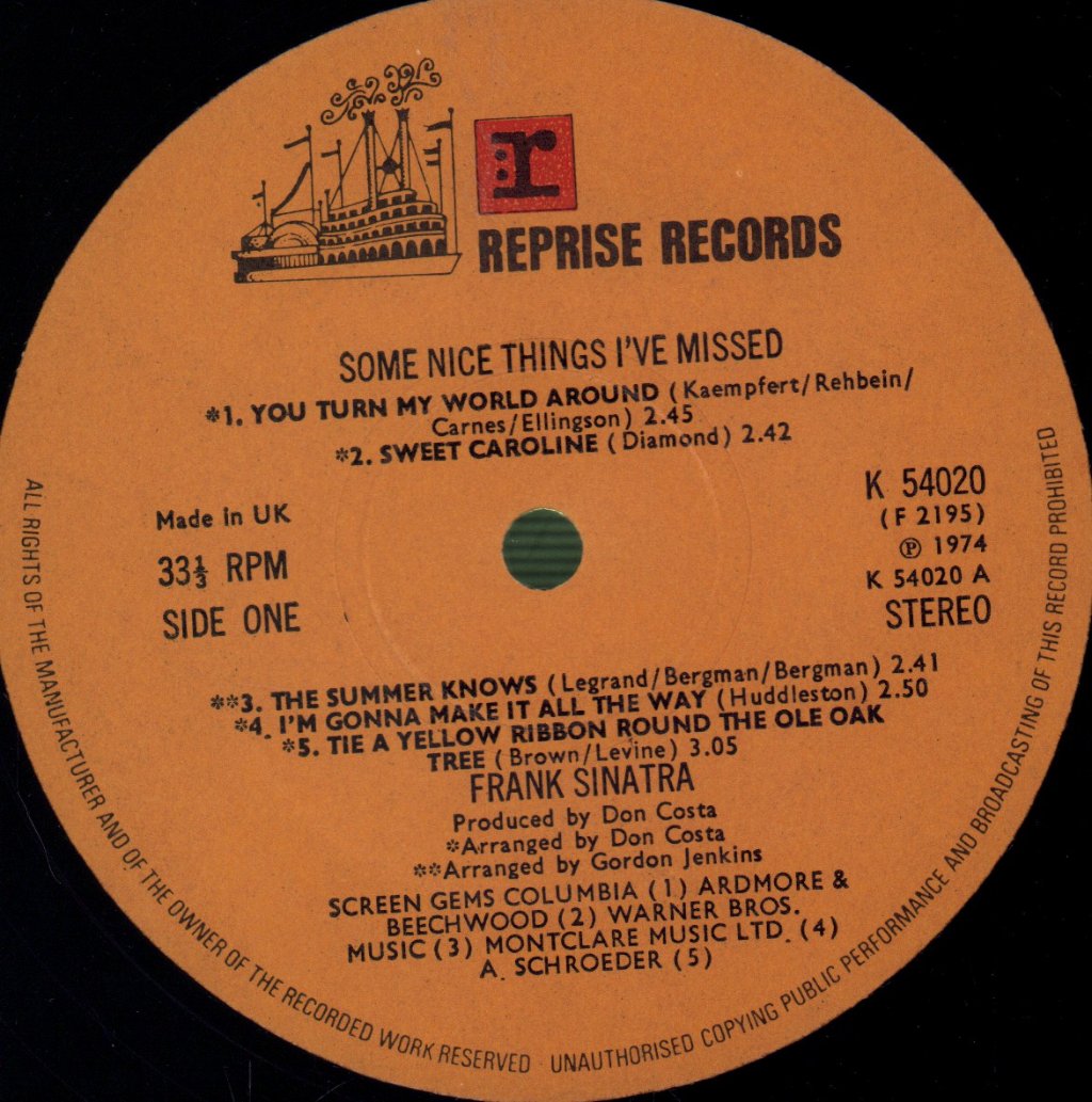 Frank Sinatra - Some Nice Things I've Missed - Lp