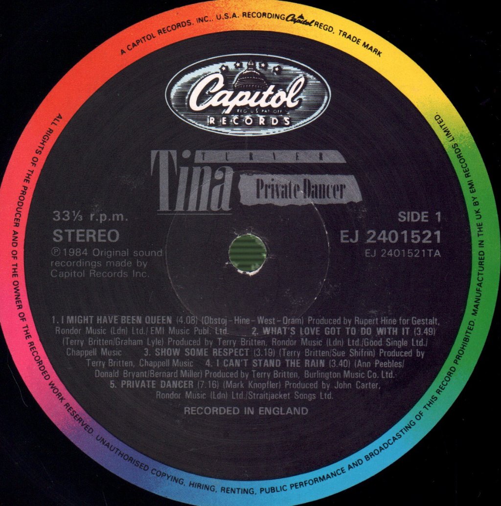 Tina Turner - Private Dancer - Lp