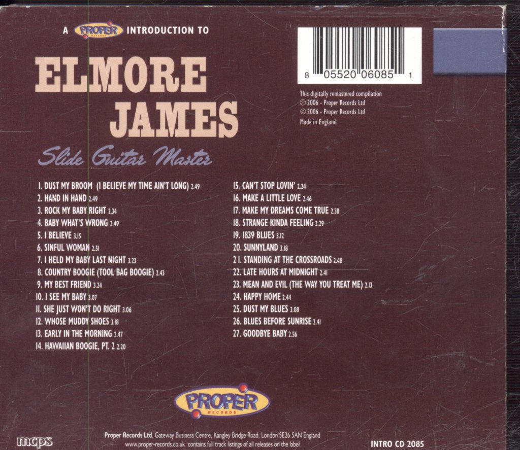 Elmore James - A Proper Introduction To Elmore James - Cd