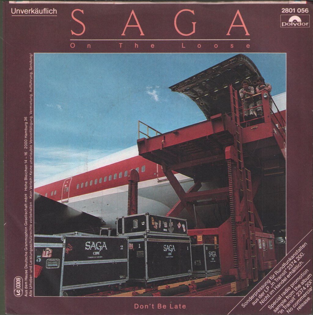 Saga - On The Loose (Live) - 7 Inch