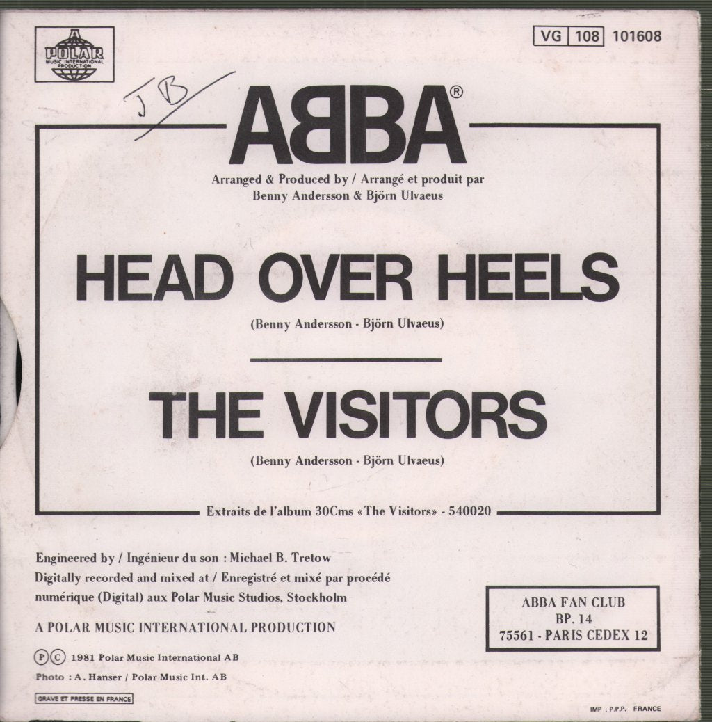 ABBA - Head Over Heels - 7 Inch