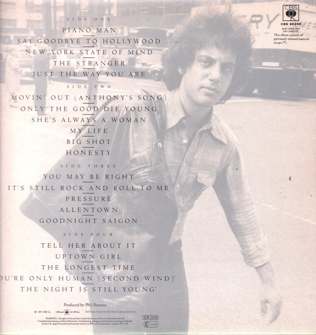 Billy Joel - Greatest Hits Volume 1 And Volume 2 - Double Lp
