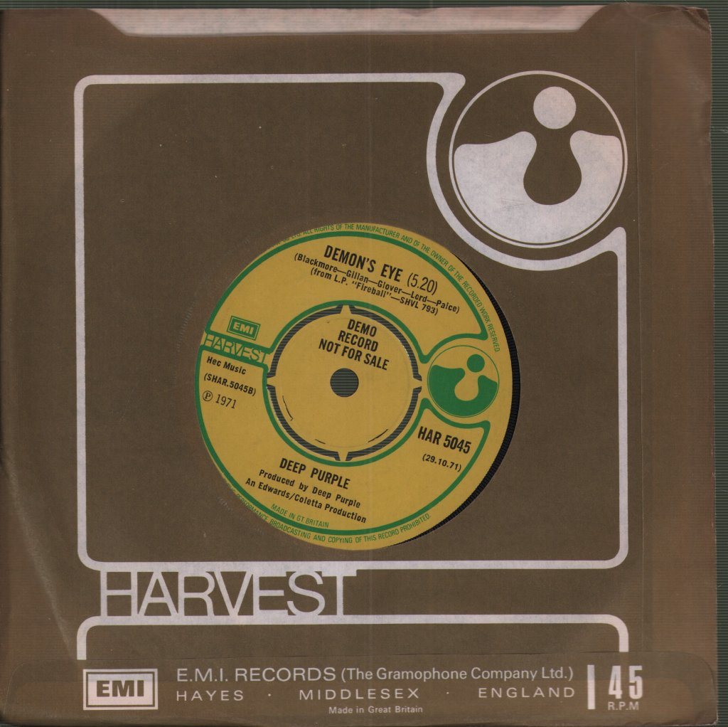 Deep Purple - Fireball - 7 Inch