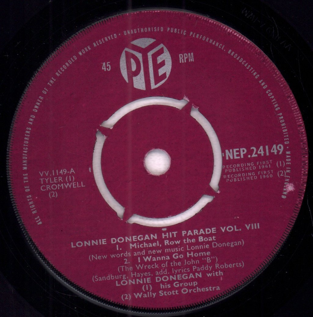 Lonnie Donegan - Hit Parade Volume Eight - 7 Inch