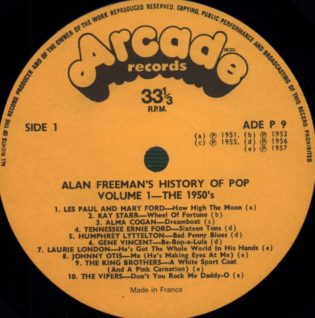 Various Artists - Alan Freeman's History Of Pop - Double Lp