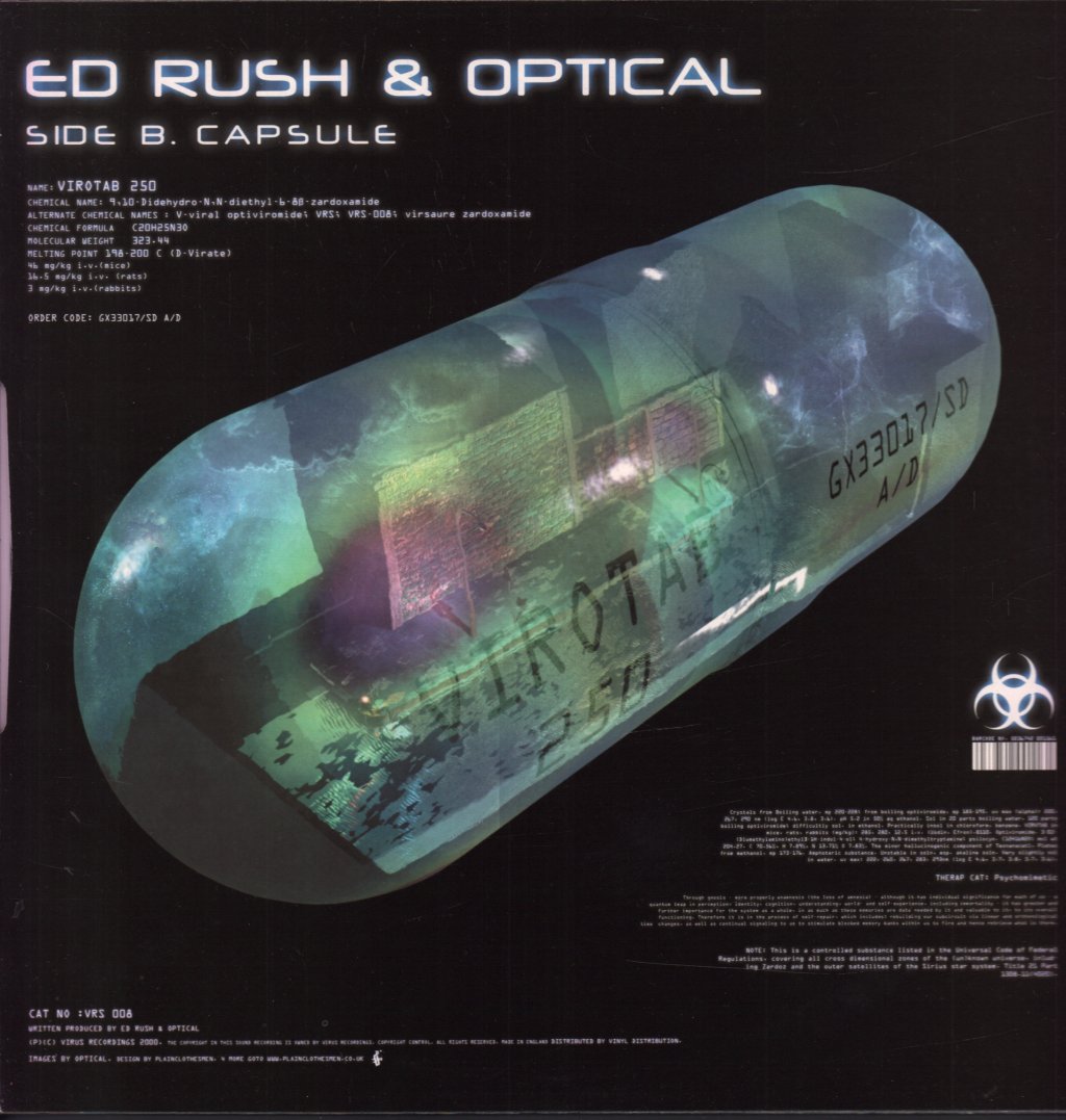 Ed Rush & Optical - Kerbkrawler / Capsule - 12 Inch