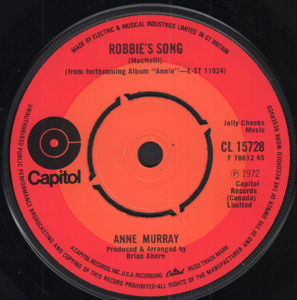 Anne Murray - Robbie's Song - 7 Inch