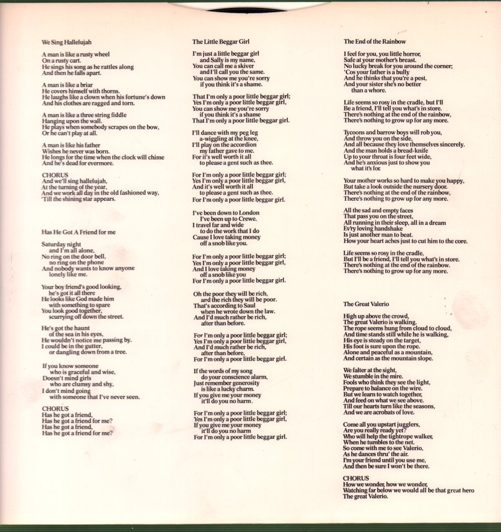 Richard & Linda Thompson - I Want To See The Bright Lights Tonight - Lp