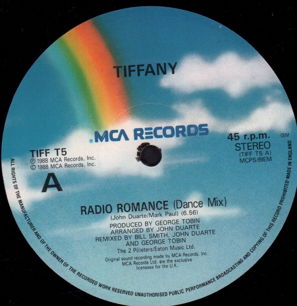 Tiffany (80'S Artist) - Radio Romance - 12 Inch