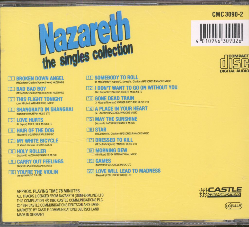 Nazareth - Singles Collection - Cd