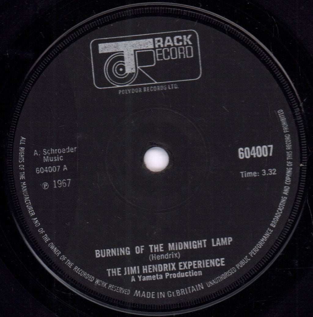 Jimi Hendrix Experience - Burning Of The Midnight Lamp - 7 Inch