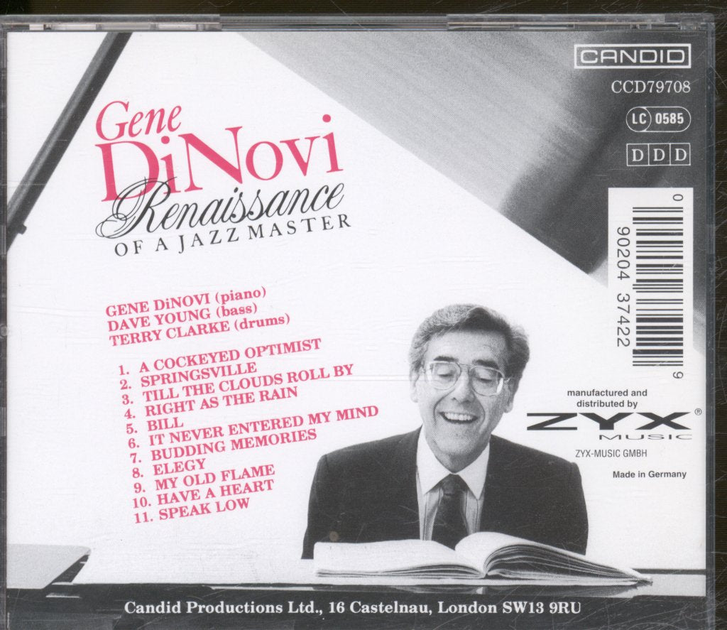 Gene DiNovi - Renaissance Of A Jazz Master - Cd
