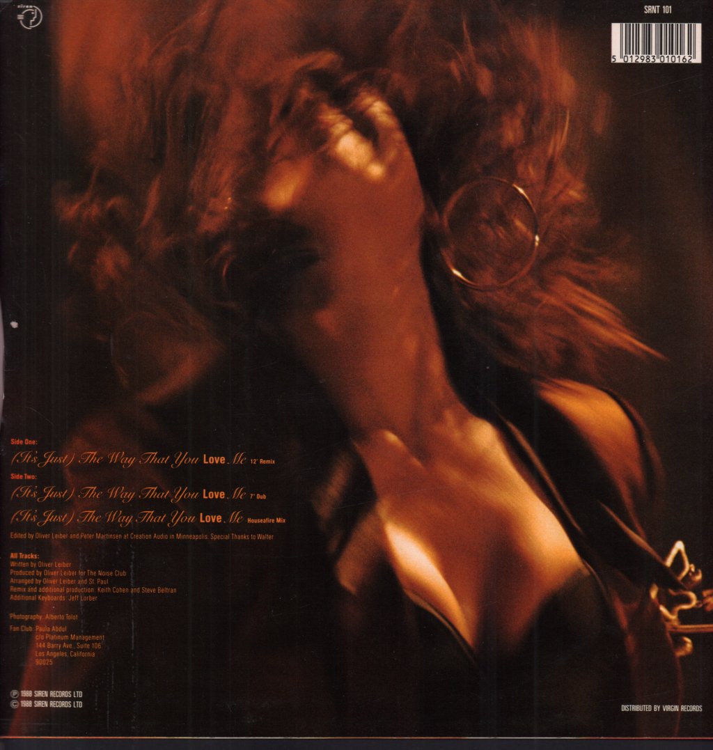 Paula Abdul - Way That You Love Me - 12 Inch