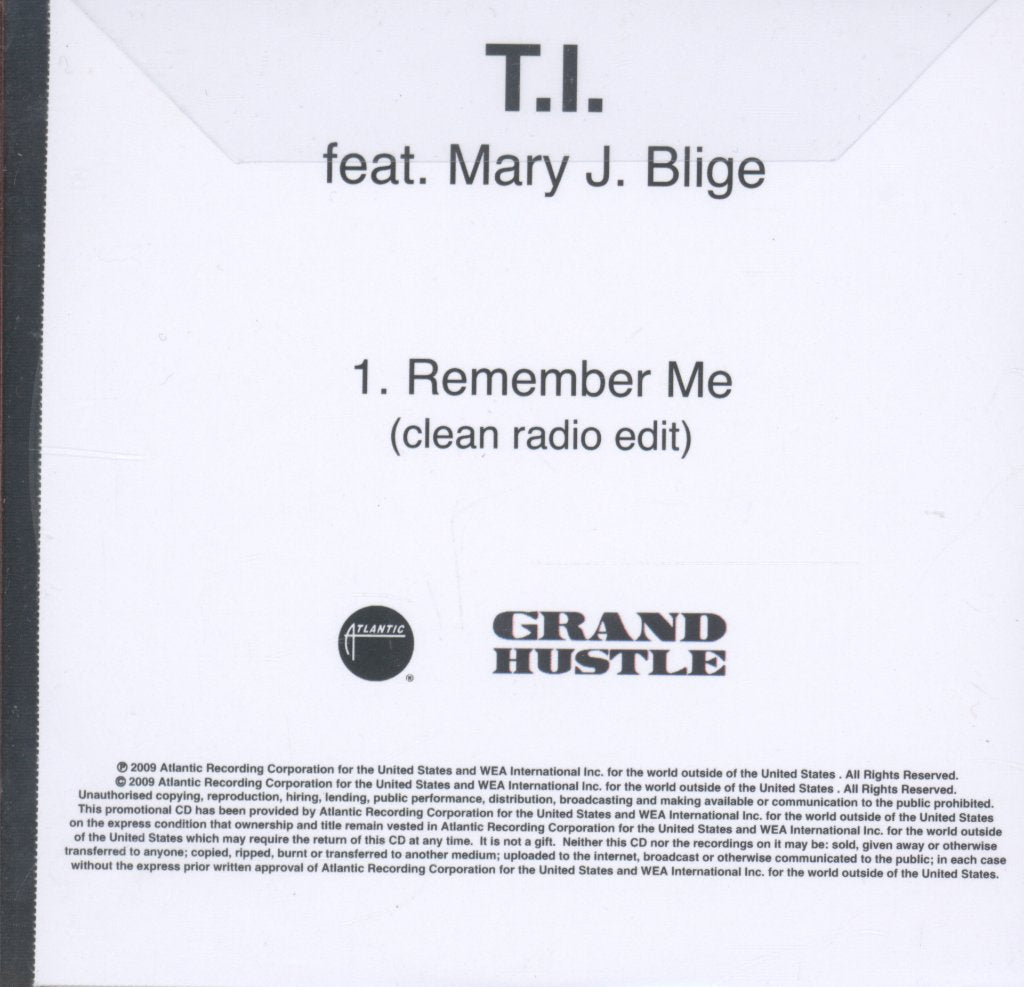 T.i. Feat. Mary J. Blige - Remember Me - Cdr