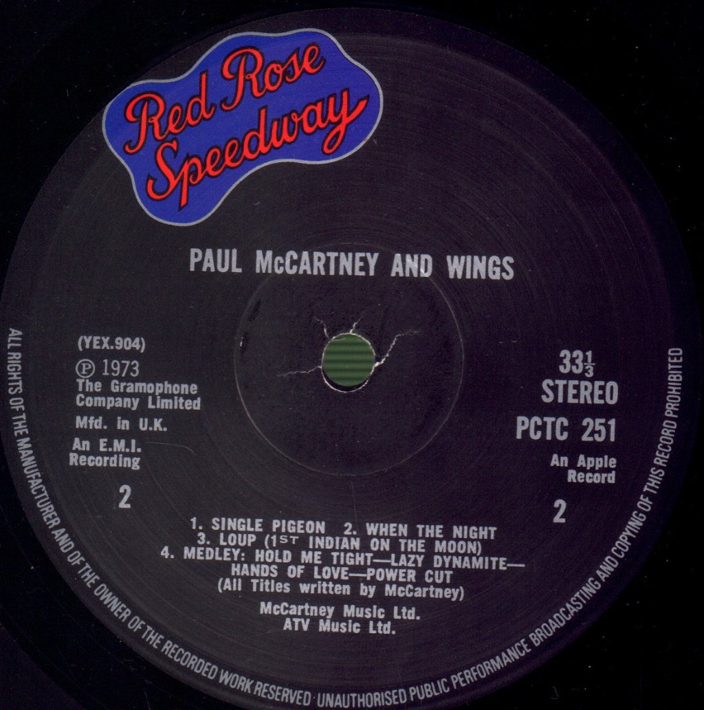 Wings - Red Rose Speedway - Lp