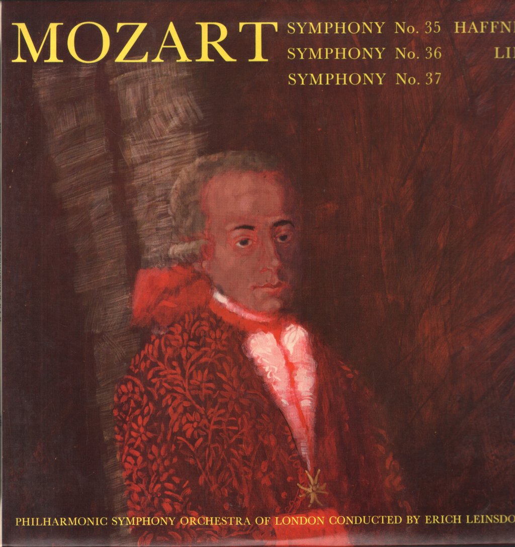 Erich Leinsdorf / London Philharmonic Orchestra - Mozart Symphonies Vol. 10 Nos. 35, 36 & 37 - Lp