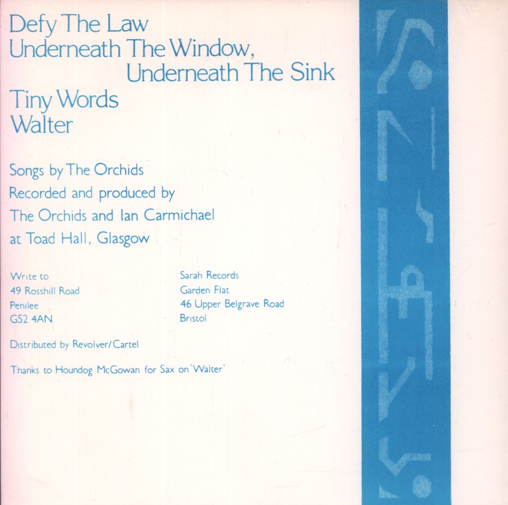 Orchids (Indie Group) - Underneath The Window - 7 Inch