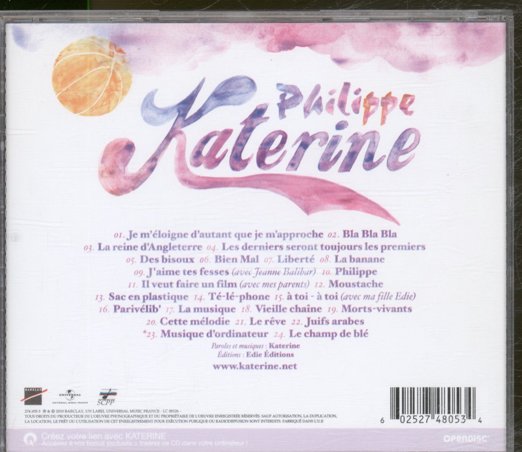 Philippe Katerine - Philippe Katerine - Cd