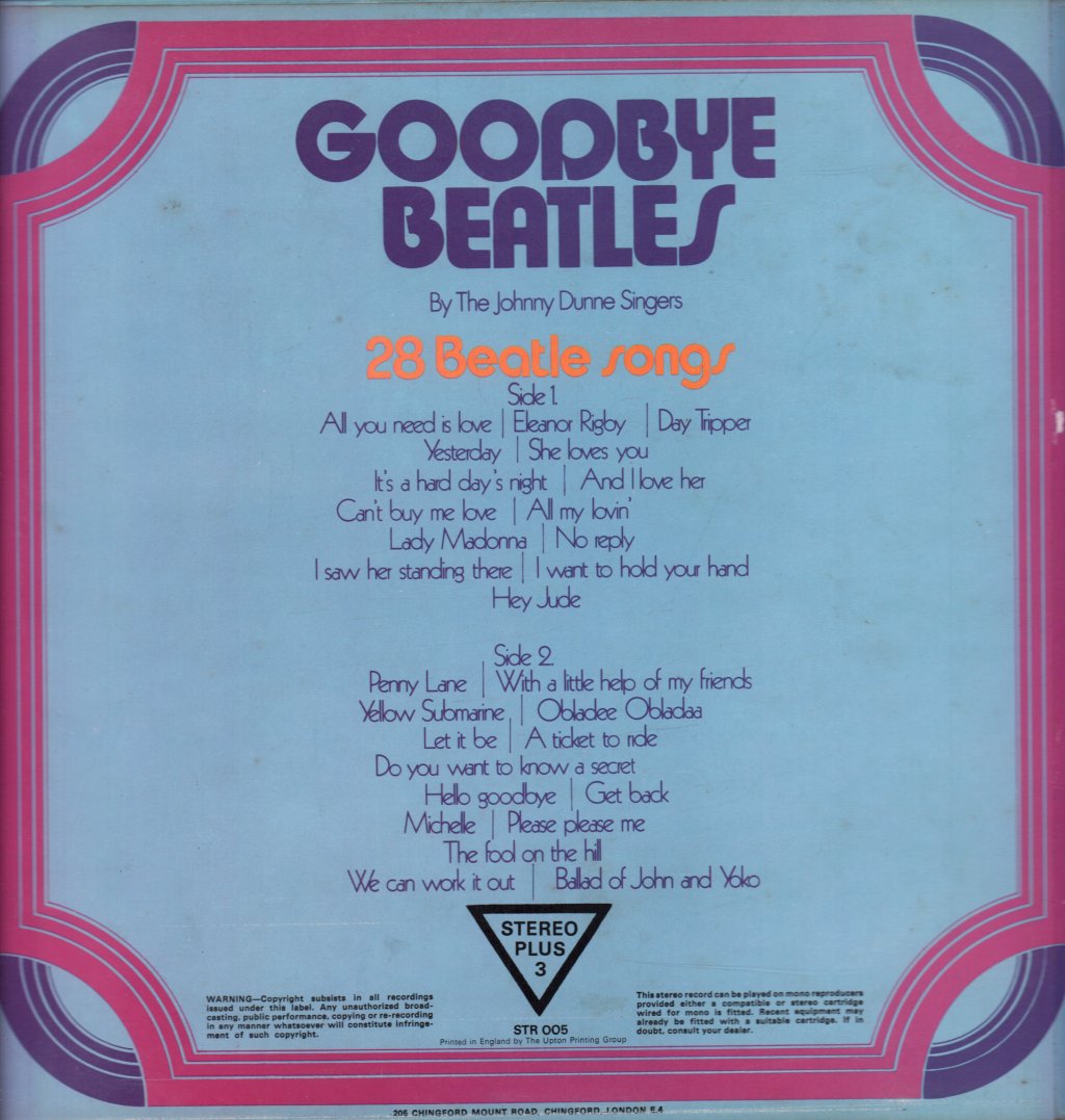 Johnny Dunne Singers - Goodbye Beatles - Lp
