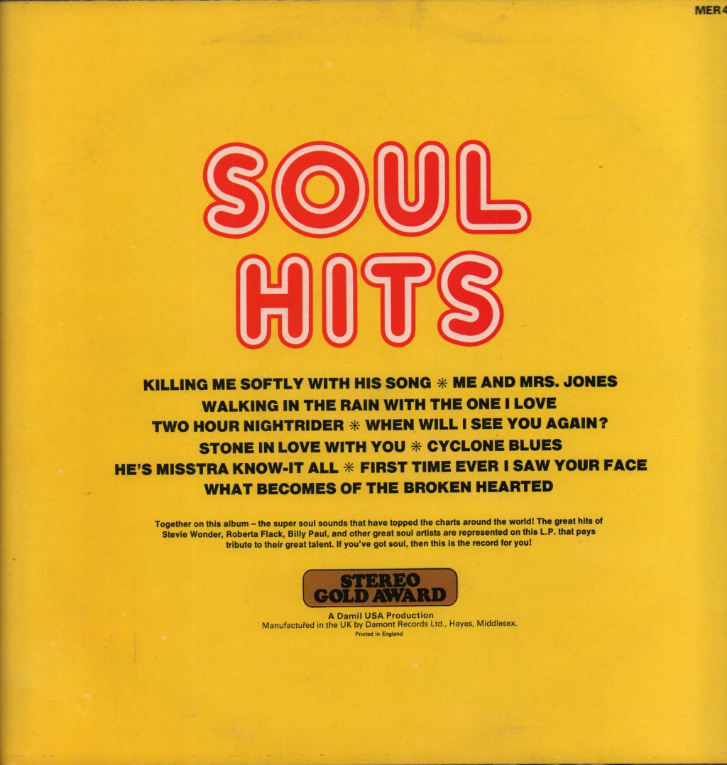 Unknown Artist - Soul Hits - Lp