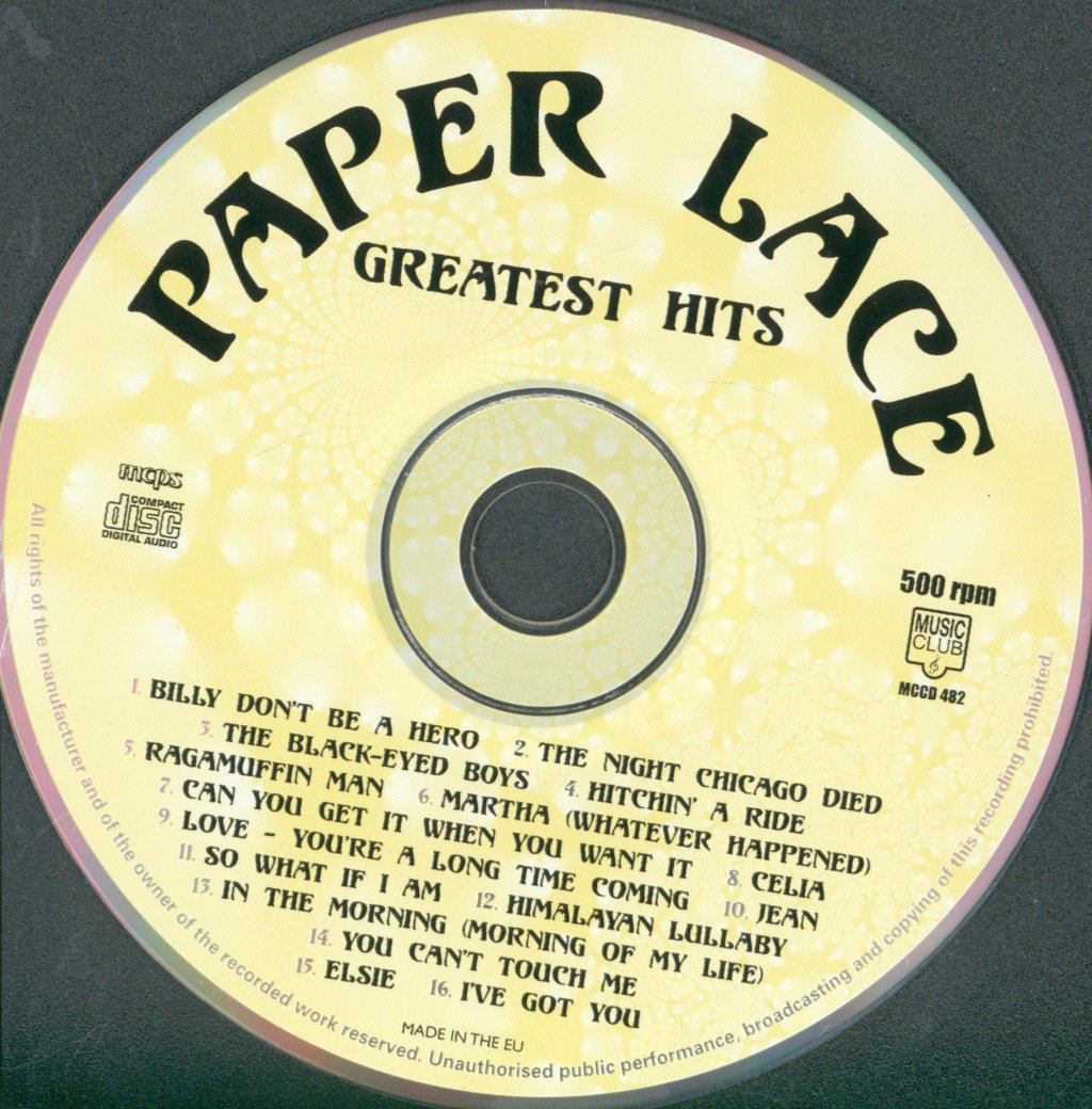 Paper Lace - Greatest Hits - Cd