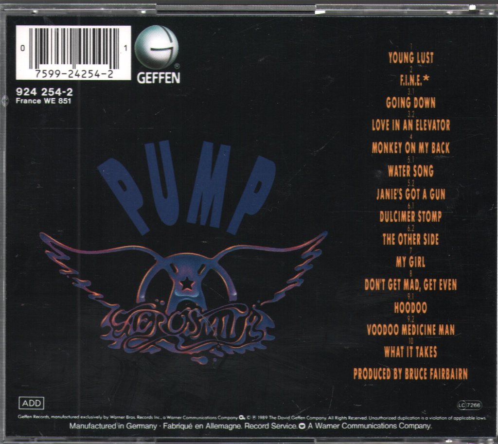 Aerosmith - Pump - Cd
