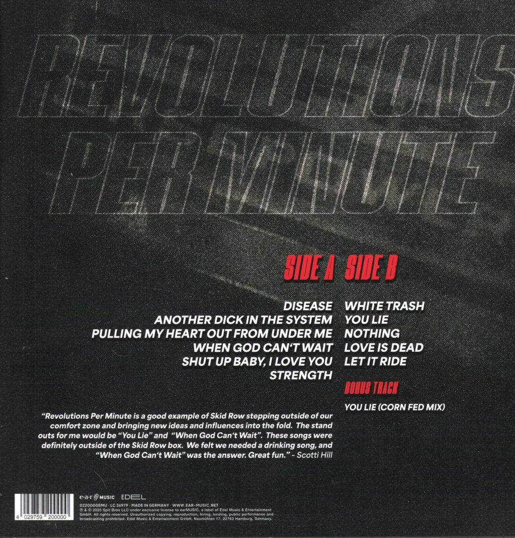 Skid Row - Revolutions Per Minute - Lp