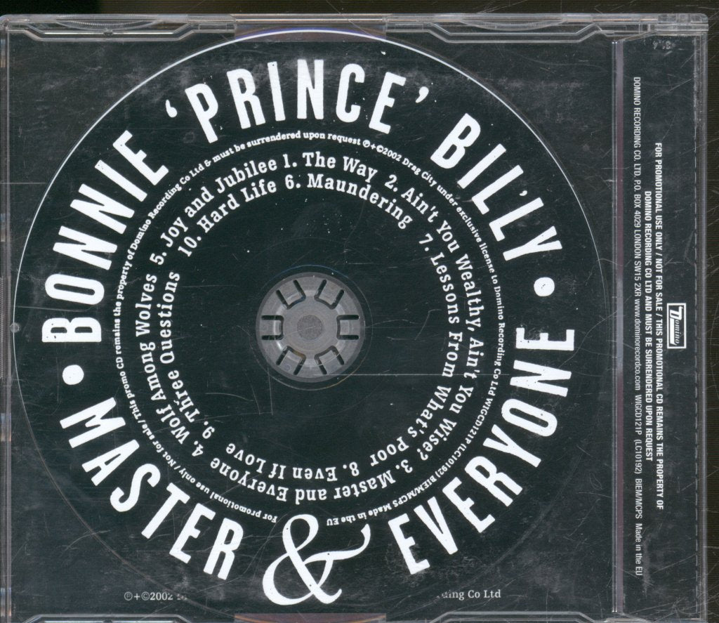 Bonnie Prince Billy - Master And Everyone - Cd
