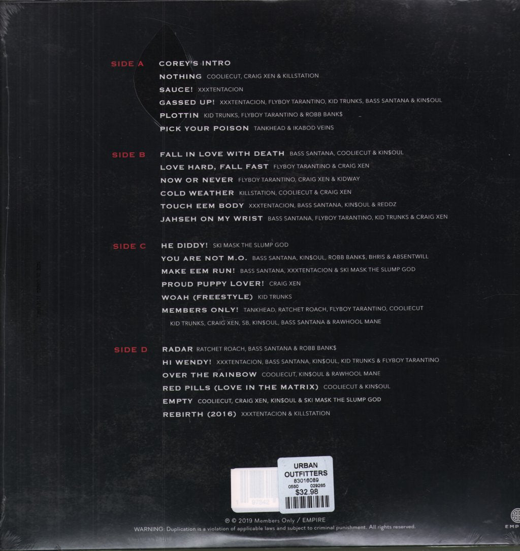 Xxxtentacion - Xxxtentacion Presents: Members Only Vol. 4 - Double Lp