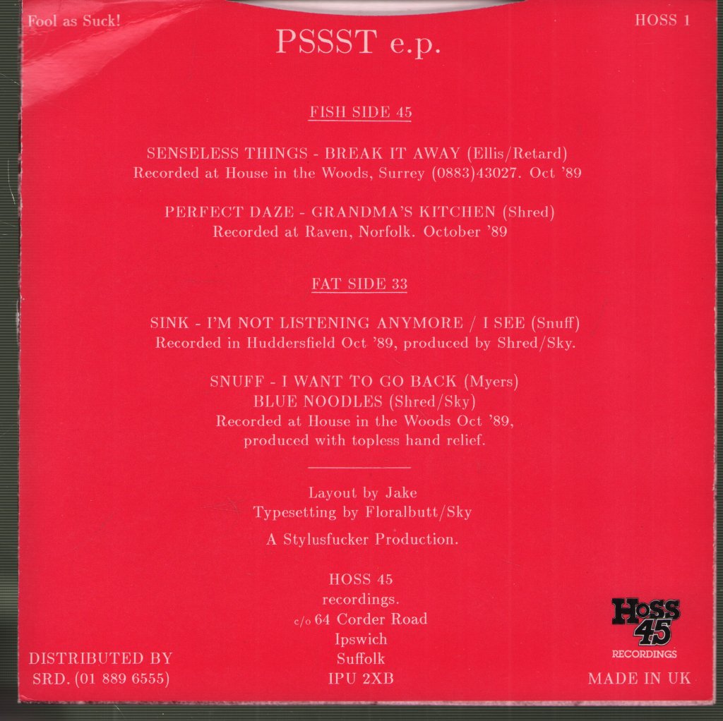 Various Artists - Pssst Ep - 7 Inch