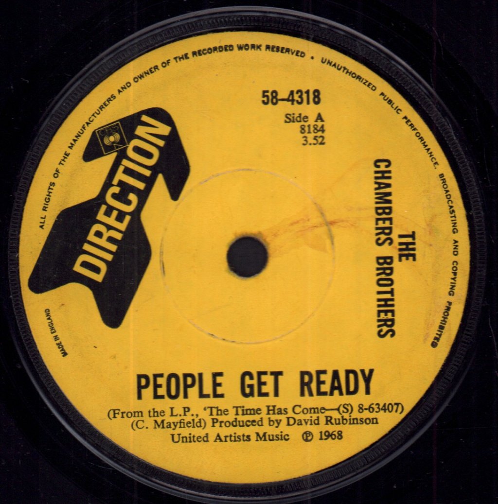 Chambers Brothers - People Get Ready - 7 Inch