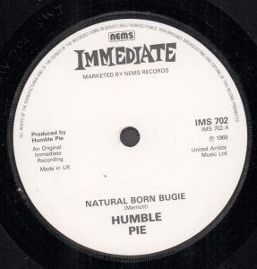 Humble Pie - Natural Born Bugie - 7 Inch